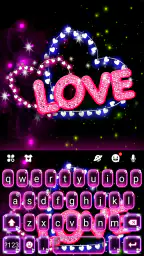 Neon Love Teclado screenshot