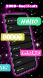 Neon Love Teclado screenshot