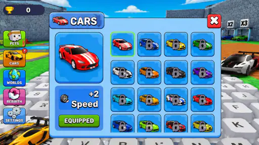 Obby Supercar Race Keyboard screenshot
