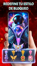 Pantalla Bloqueo Zíper & Fondo screenshot