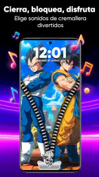 Pantalla Bloqueo Zíper & Fondo screenshot