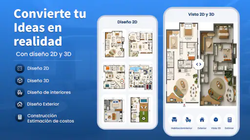 Plan de diseño de casa 3D screenshot
