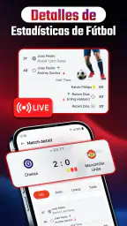 Resultados de fútbol en vivo screenshot