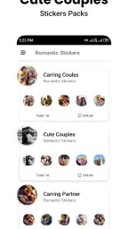Romantic Stickers WASticker.ly screenshot