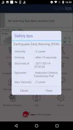 Safety tips screenshot