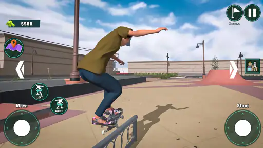 Skate Stunt Run Race Simulator screenshot