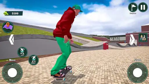 Skate Stunt Run Race Simulator screenshot