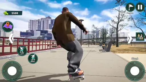 Skate Stunt Run Race Simulator screenshot