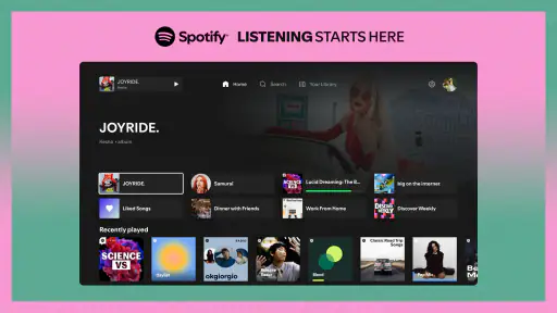 Spotify Music para TV screenshot