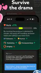 status - sims but social media screenshot