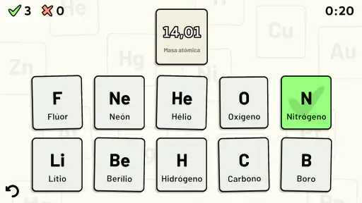 Tabla Periódica - Quiz screenshot