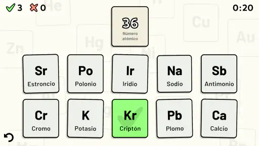 Tabla Periódica - Quiz screenshot