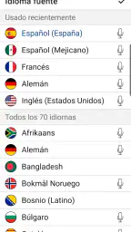 Traductor de voz Instant screenshot