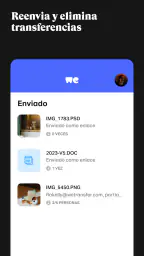 WeTransfer screenshot