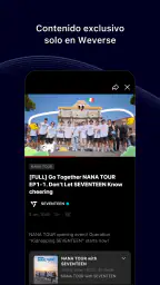Weverse, Acércate a tu artista screenshot