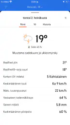 AccuWeather Sääennuste screenshot
