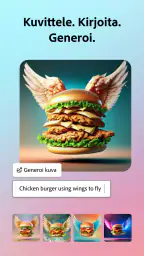 Adobe Express: AI-kuva, video screenshot