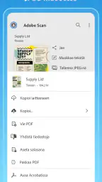 Adobe Scan: PDF-skanneri, OCR screenshot