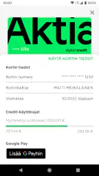 Aktia Wallet screenshot