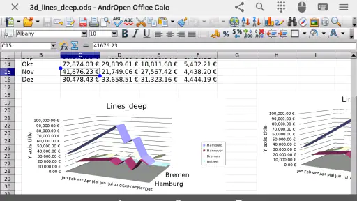 AndrOpen Office screenshot