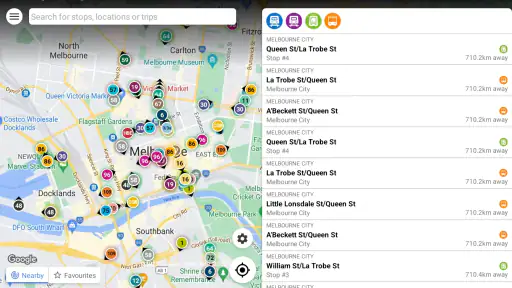 AnyTrip: live transit tracker screenshot