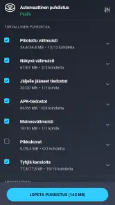 AVG Cleaner – puhdistus screenshot