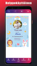 Baby Shower Kutsukortti screenshot