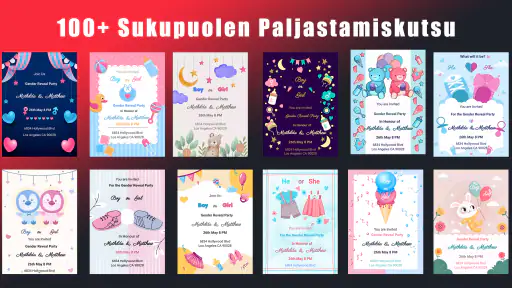 Baby Shower Kutsukortti screenshot
