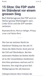 Basler Zeitung E-Paper screenshot
