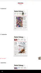 Basler Zeitung E-Paper screenshot