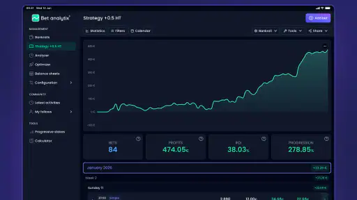 Bet-Analytix: Vetojen seuranta screenshot