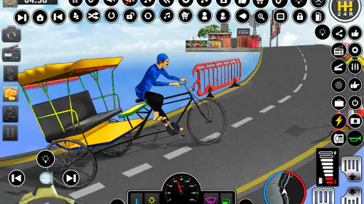 Bicycle Rickshaw Driving Games screenshot