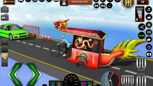 Bicycle Rickshaw Driving Games screenshot