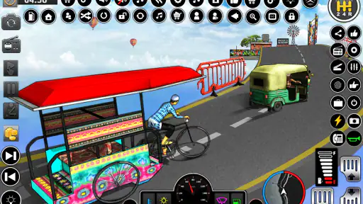 Bicycle Rickshaw Driving Games screenshot