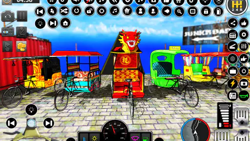 Bicycle Rickshaw Driving Games screenshot