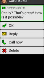 BIG SMS senioreille screenshot