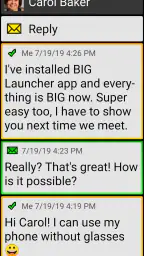 BIG SMS senioreille screenshot