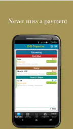 Bills Organizer - Synkronointi screenshot