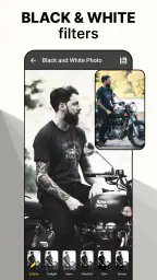 Black and White Photo Editor screenshot