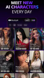 BushyAI: AI Girlfriend & Chat screenshot