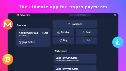 Cake Wallet: Crypto, Made Easy screenshot