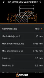 Camcut Machining Handbook screenshot