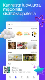 Canva: suunnittelu/kuva/video screenshot