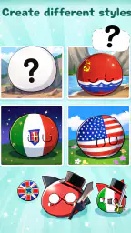 CountryHuman: Ball Emoji Maker screenshot