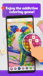 Cross Stitch Coloring Art screenshot
