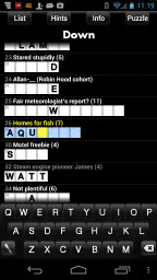 Crosswords screenshot