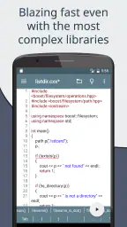 Cxxdroid - C/C++ compiler IDE screenshot