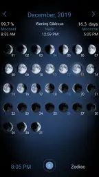 Deluxe Moon - Moon Calendar, P screenshot