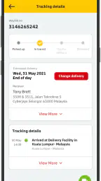 DHL Express Mobile screenshot