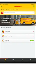 DHL Express Mobile screenshot